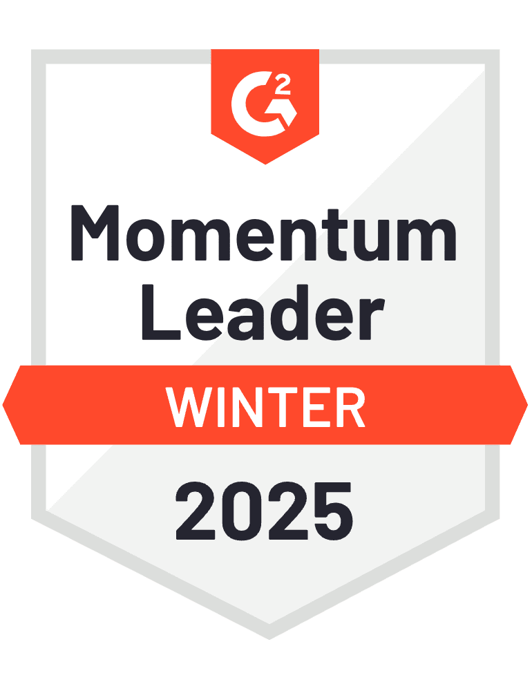 G2 Badge Momentum Leader Winter 2025